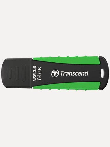 Изображение товара Накопитель USB 3.0 64GB Transcend JetFlash 810 TS64GJF810 черный/зеленый