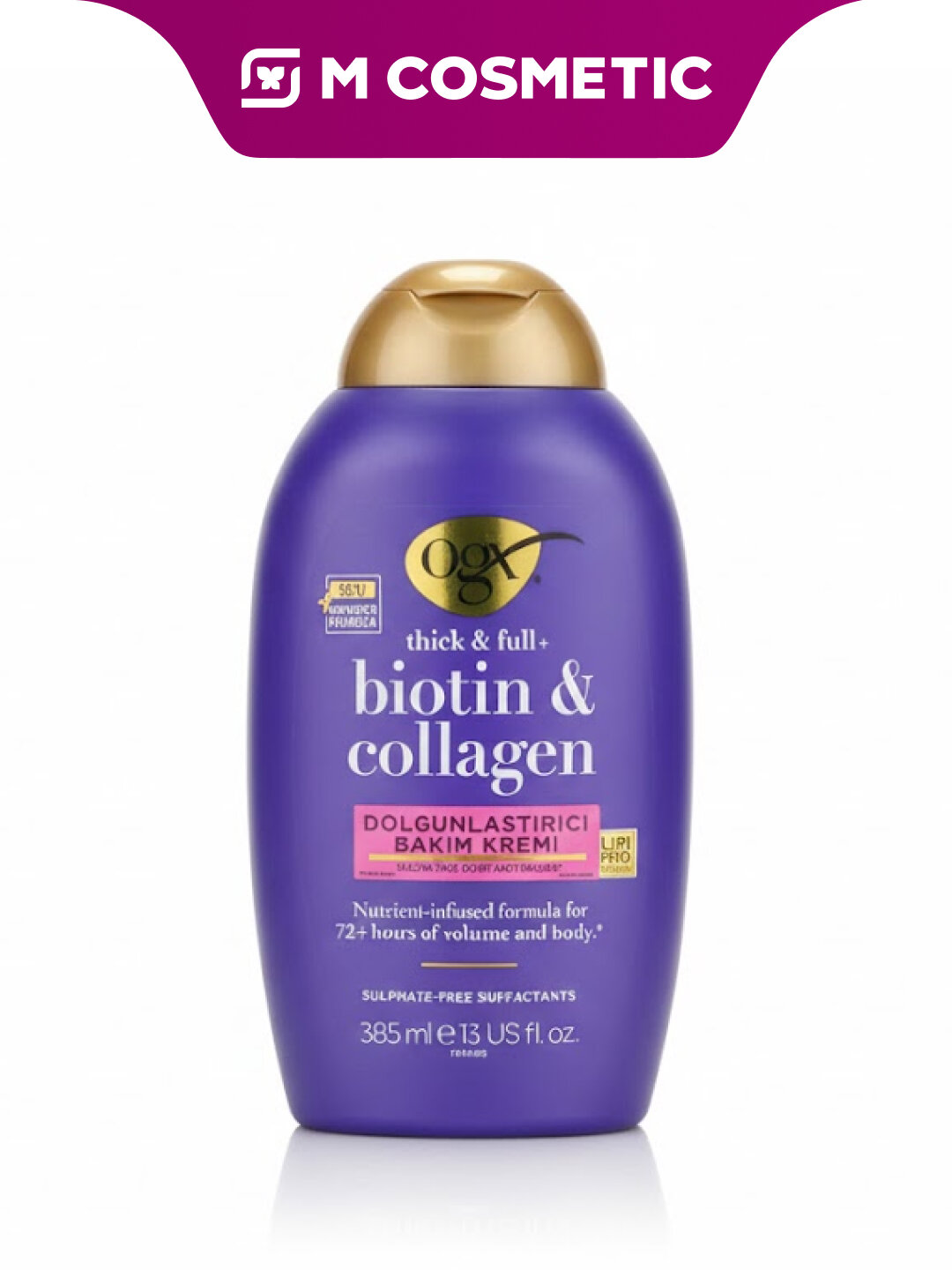 Кондиционер OGX, для всех типов волос, с биотином, коллагеном, 385 мл