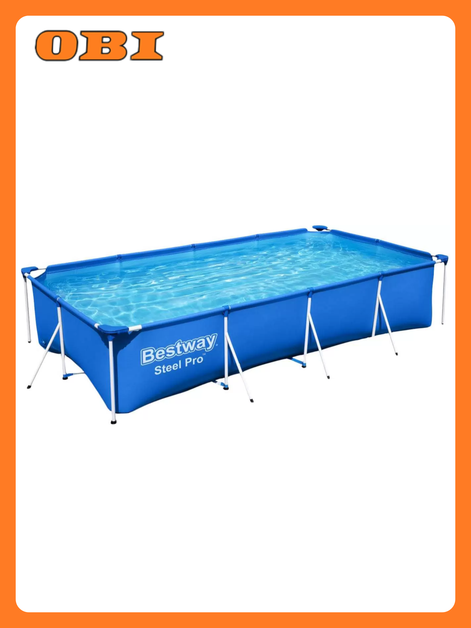 Бассейн каркасный прямоугольный Bestway Steel Pro 400х211х81 см