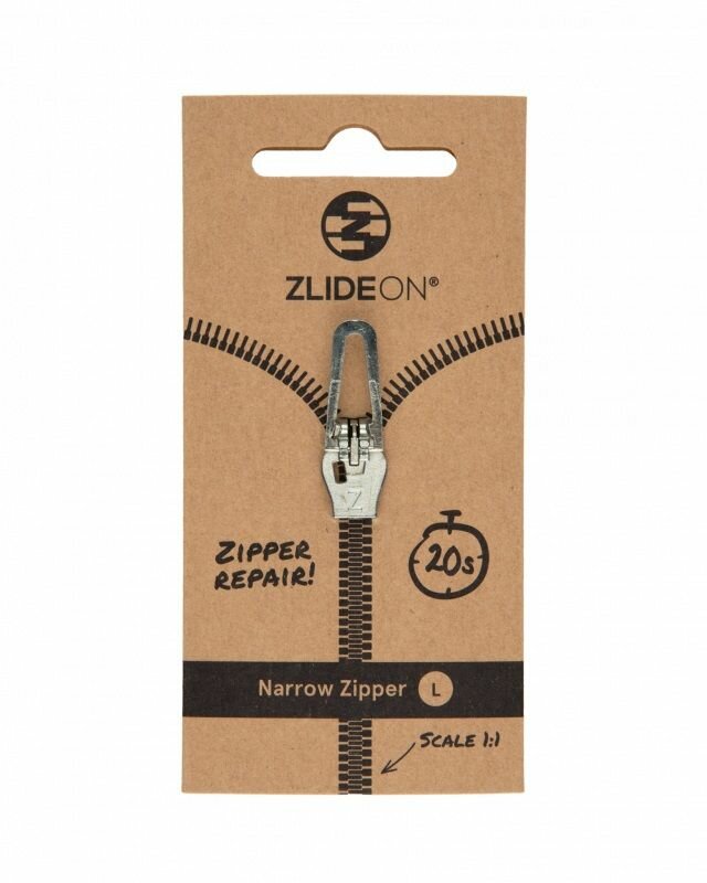 Бегунок для молнии ZlideOn Narrow Zipper L 5C-2 (Silver)