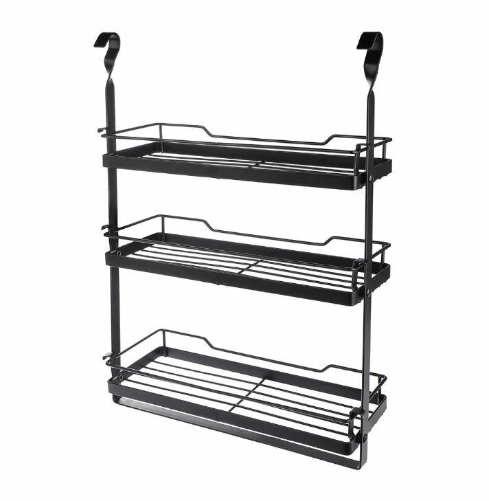 Полка для рейлинга KITRO 3-ярусная черная — фото 1