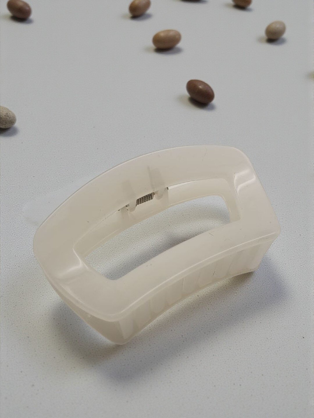 Крабик для волос "Квадрат", высококачественный пластик, для девушек — фото 1