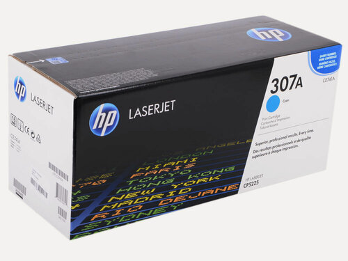 Изображение товара Картридж HP CE741A, для лазерных принтеров HP Color LaserJet, голубой
