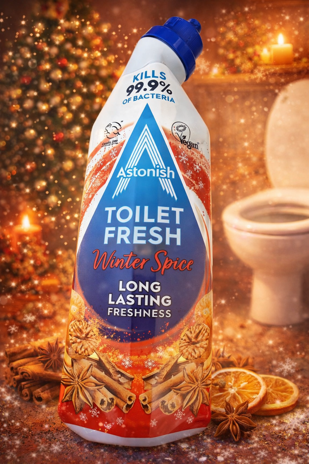 Чистящее средство Astonish Winter Spice (Зимние специи), для унитаза, гель, антибактериальное, 750мл