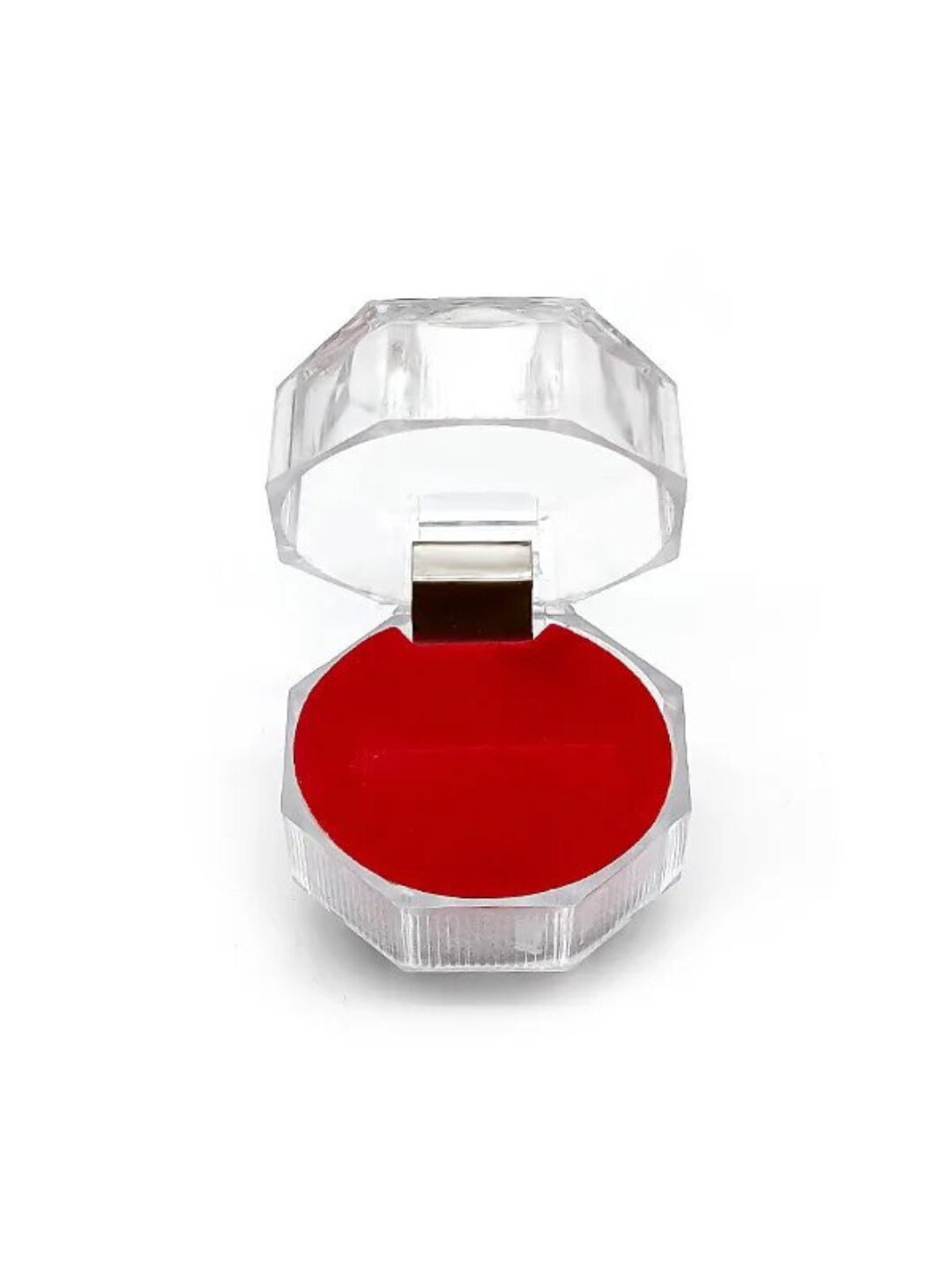 Подарочная коробка для украшений и колец, картон, бархат, акрил