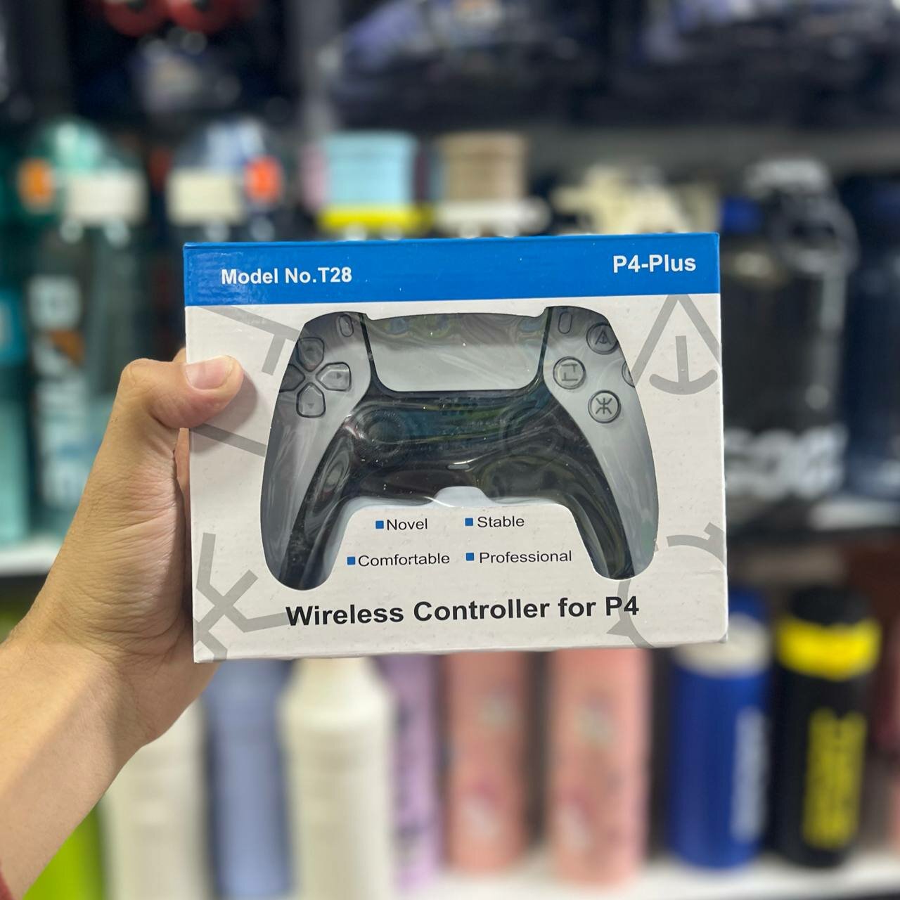 Беспроводной геймпад P4-Plus T28 для плестейшн 4, блютюс , вибрация