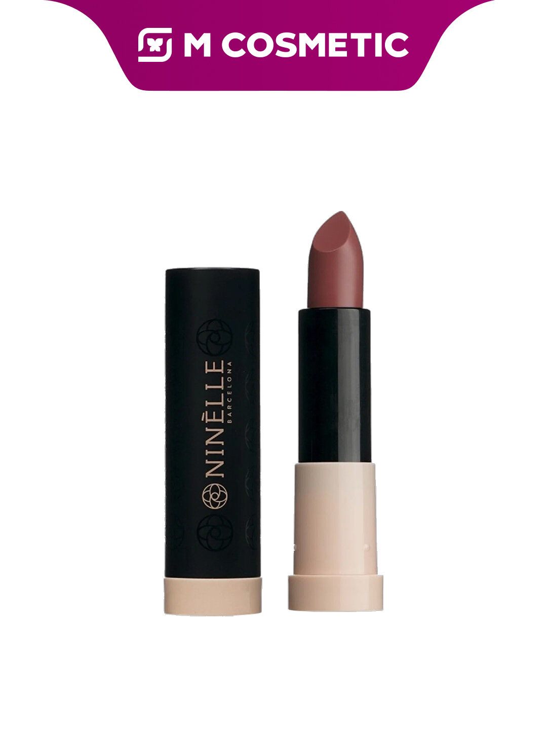 Помада Ninelle Deseo 410, матовая, сияющая, оттенок "каппучино", 4.4 г