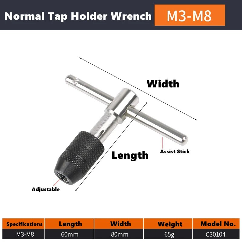 Держатель для метчика M3-M8, Normal