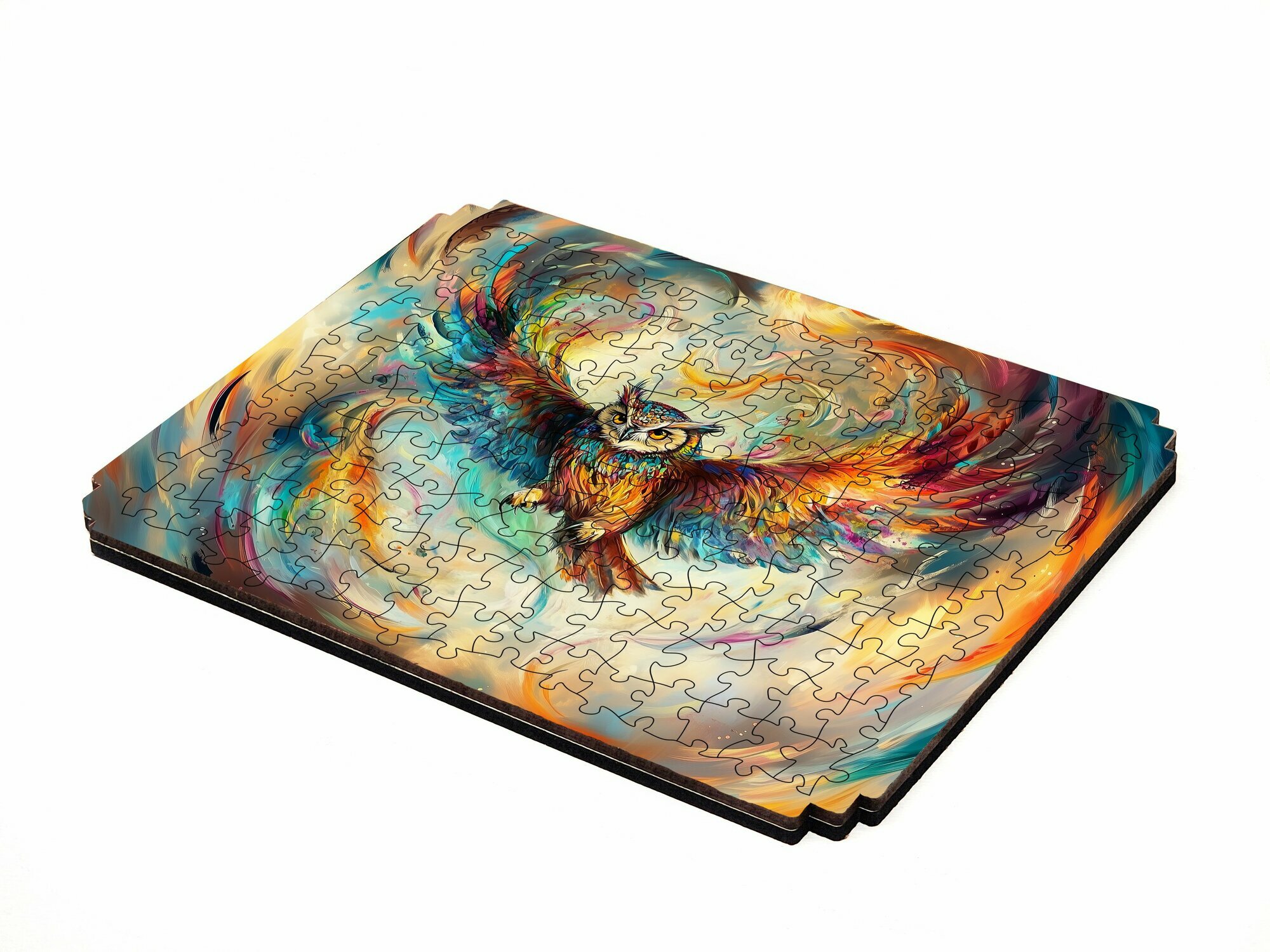 Пазл Алма мини 150 деталей. Разноцветная сова — фото 1