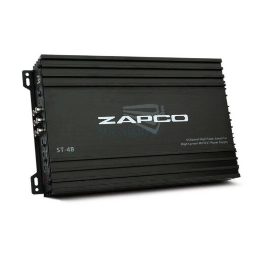 Zapco ST-4B - 4-канальный усилитель мощности, класс AB. (4 x 65/90Вт - 4/2 Ом, 2 х 180Вт - 4Ом)