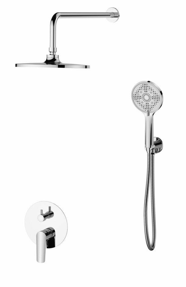 Душевая система скрытого монтажа без излива ESKO SET6in1LG, Лагос/Lagos, хром