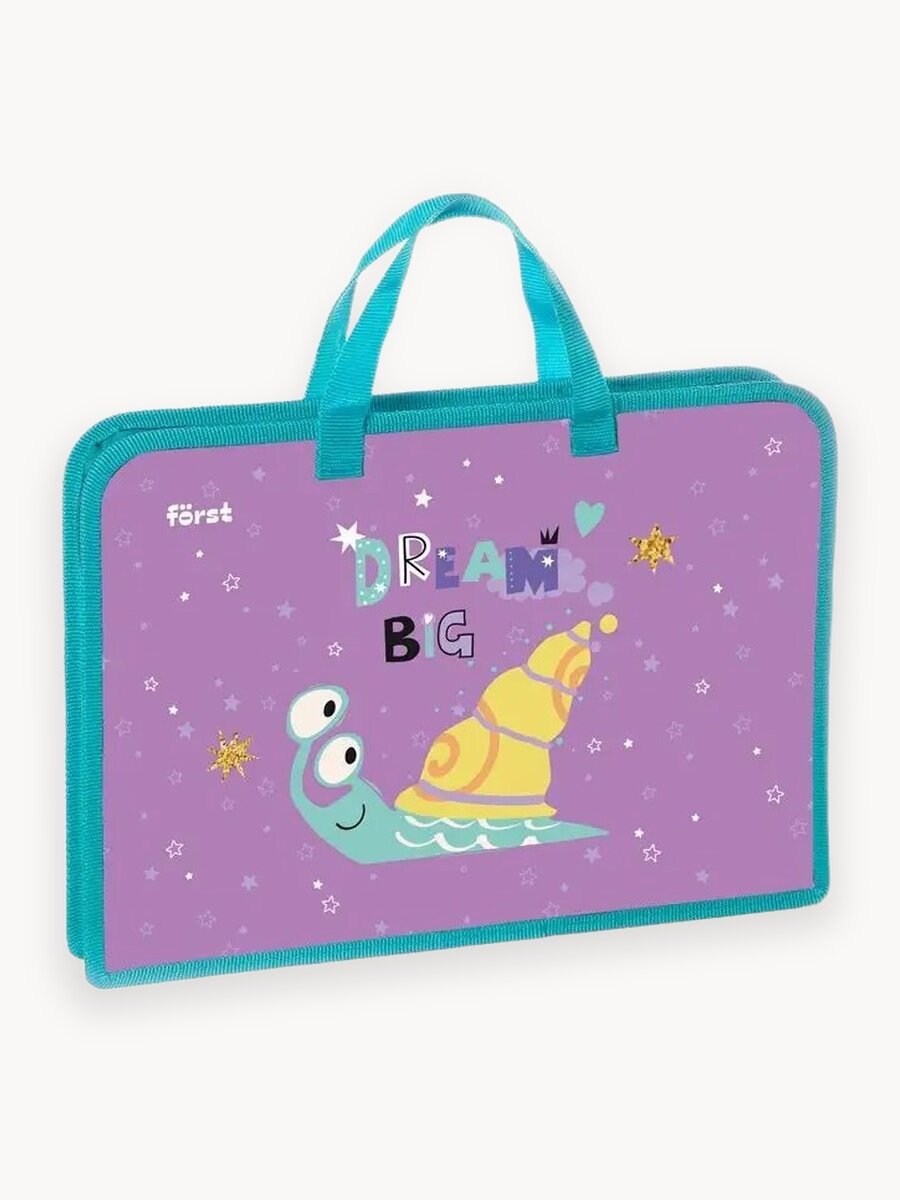 Папка школьная Först для девочки А4, для тетрадей/труда, с ручками