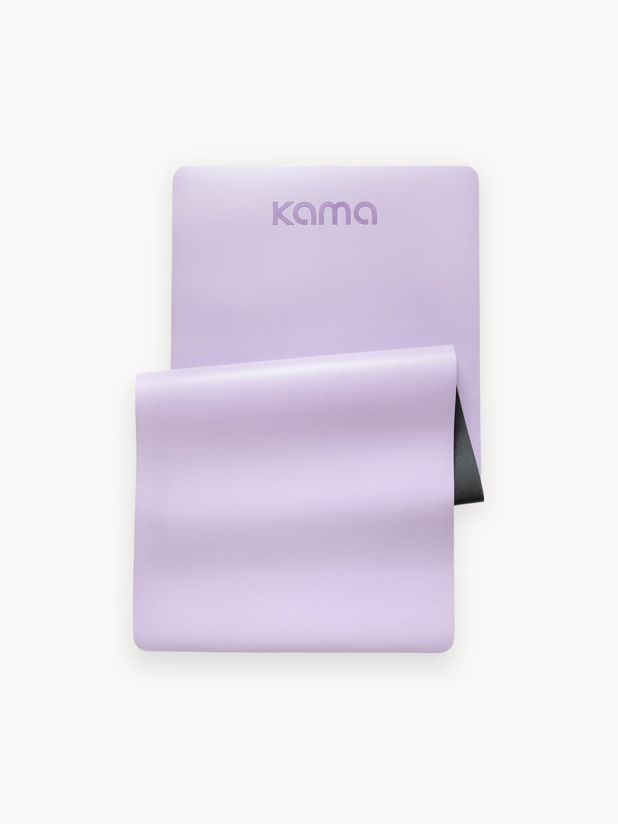 Коврик для йоги/фитнеса Kama/ лиловый /полиуретан каучук /4,5мм