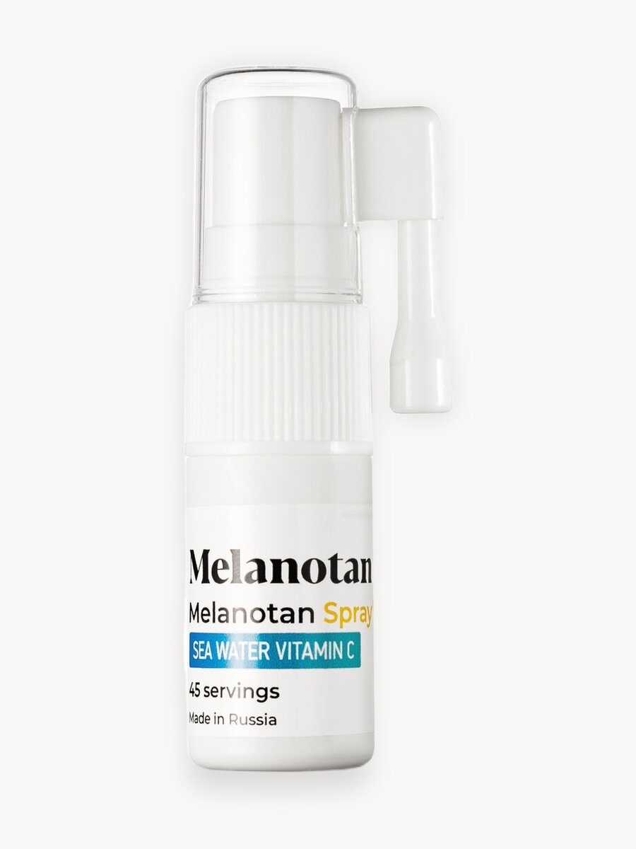 Спрей для загара Меланотан 2 с морской водой, витамином C и алоэ вера 2шт