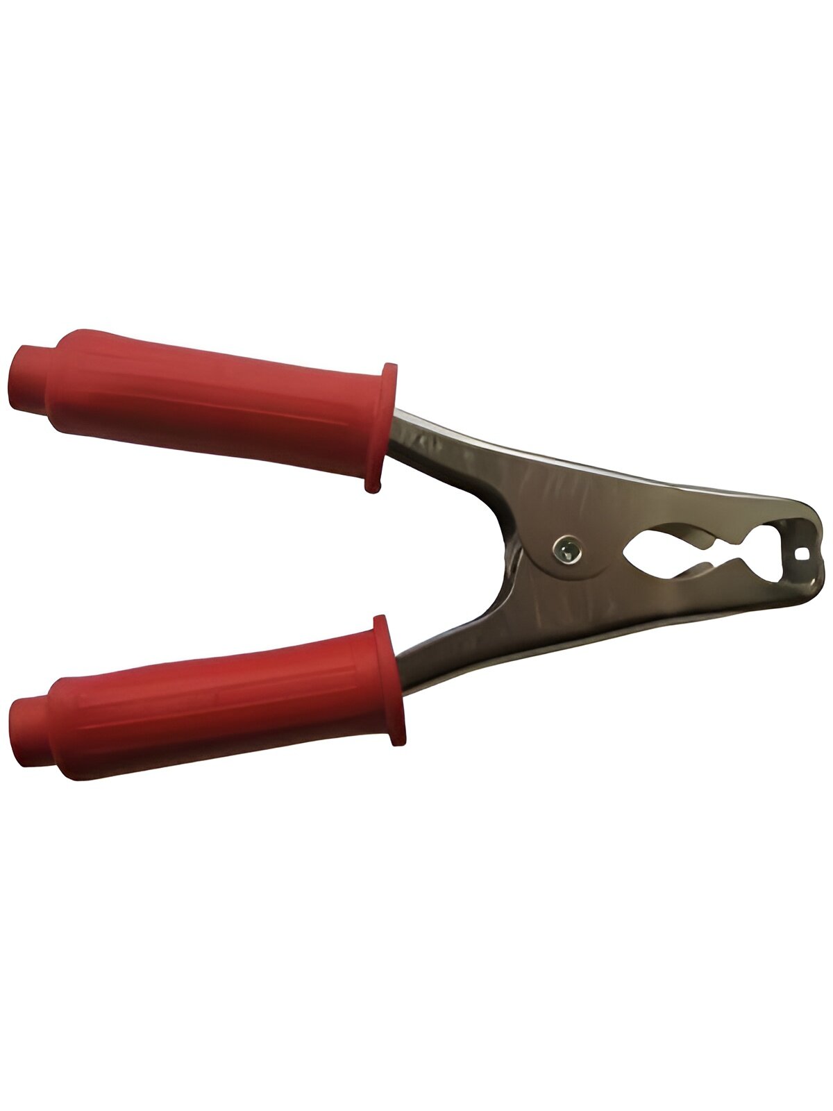 Зажим "крокодил" (200А, красный) 138мм, предназначен для временной фиксации проводов