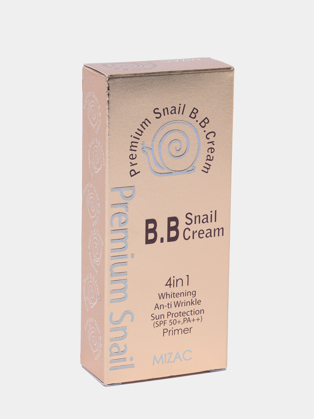 Крем для лица B.B Snail cream Mizac с муцином улитки SPF 50+, PA++ 4in1 — фото 1