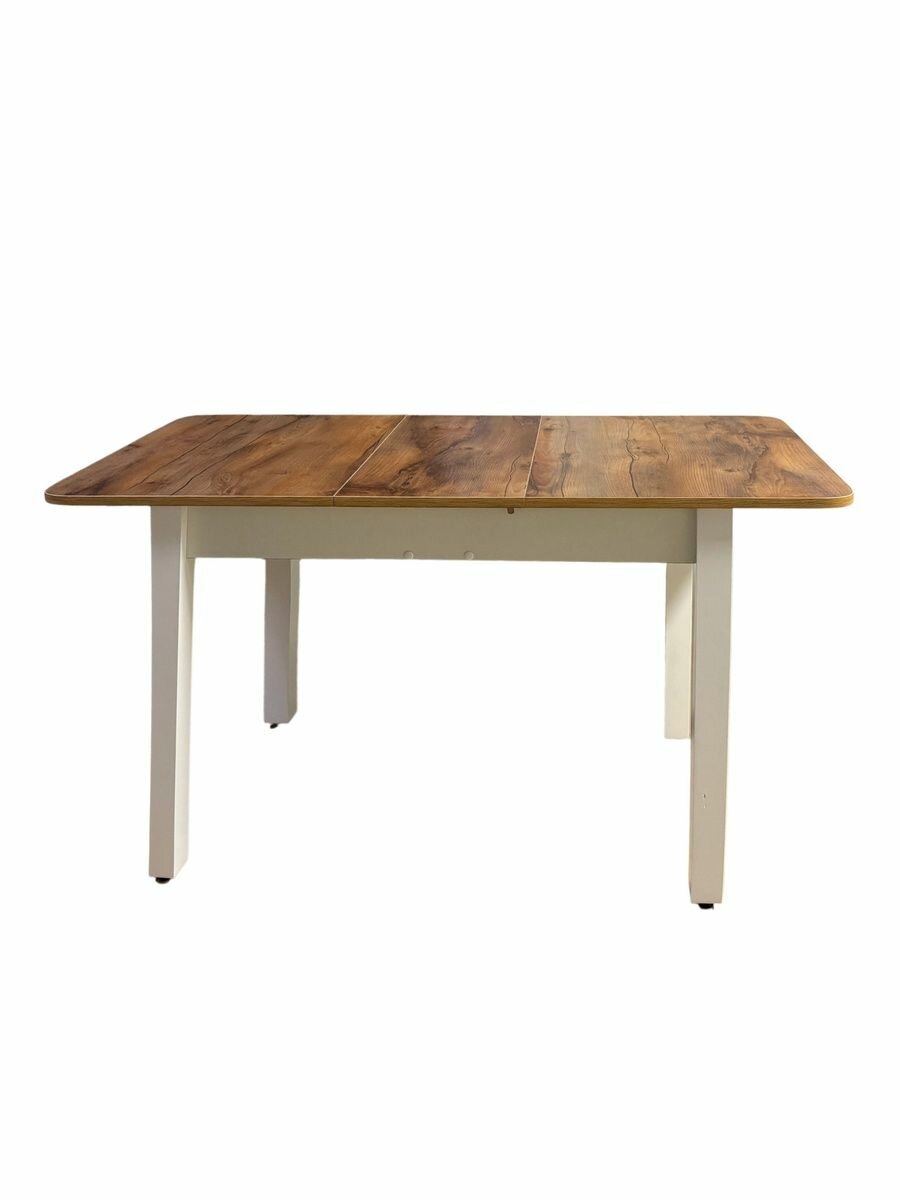 Стол Кантри обеденный прямоугольный раздвижной дуб Вотан белый