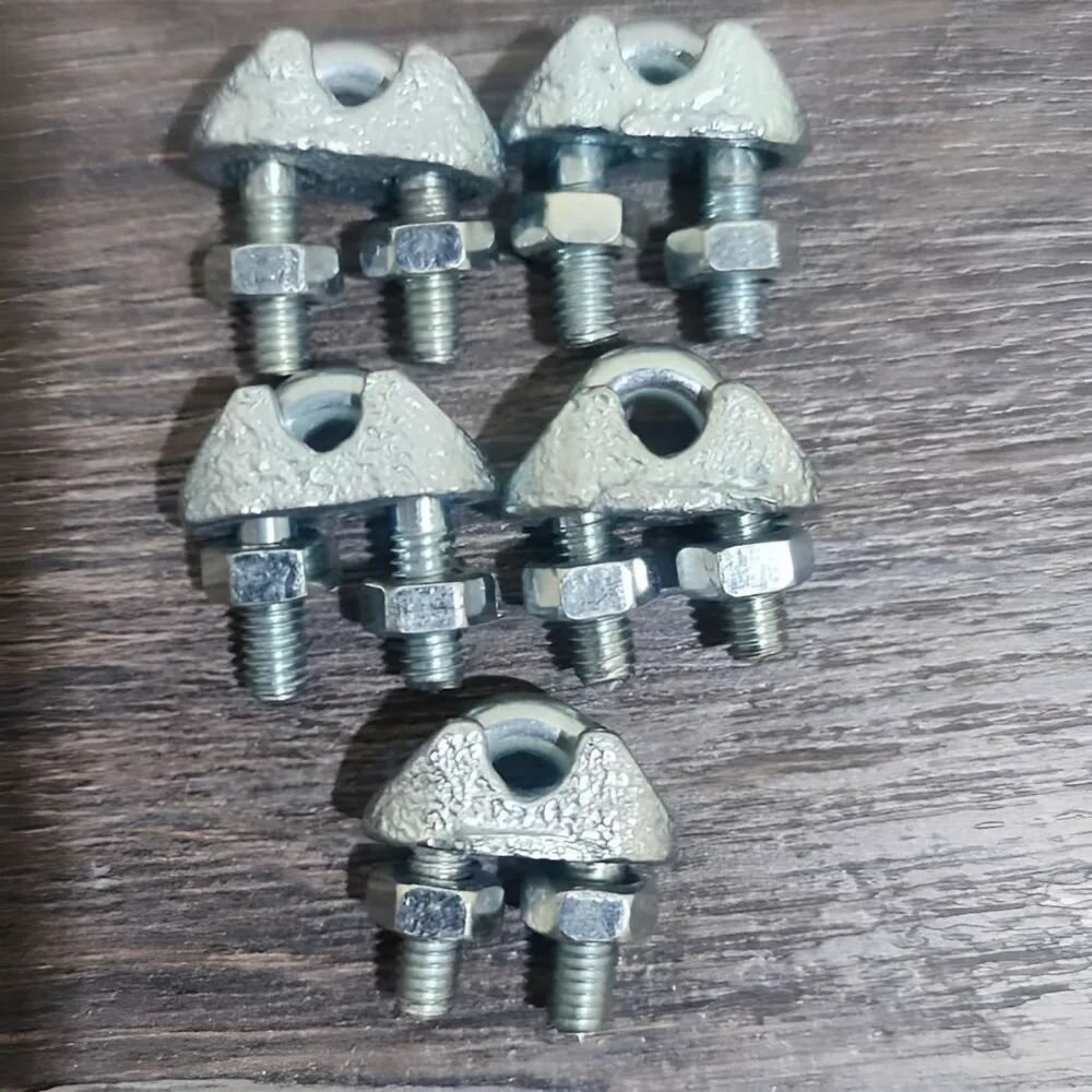 Зажим канатный Шпунтик DIN 741 М3 оцинкованная сталь 20 штук