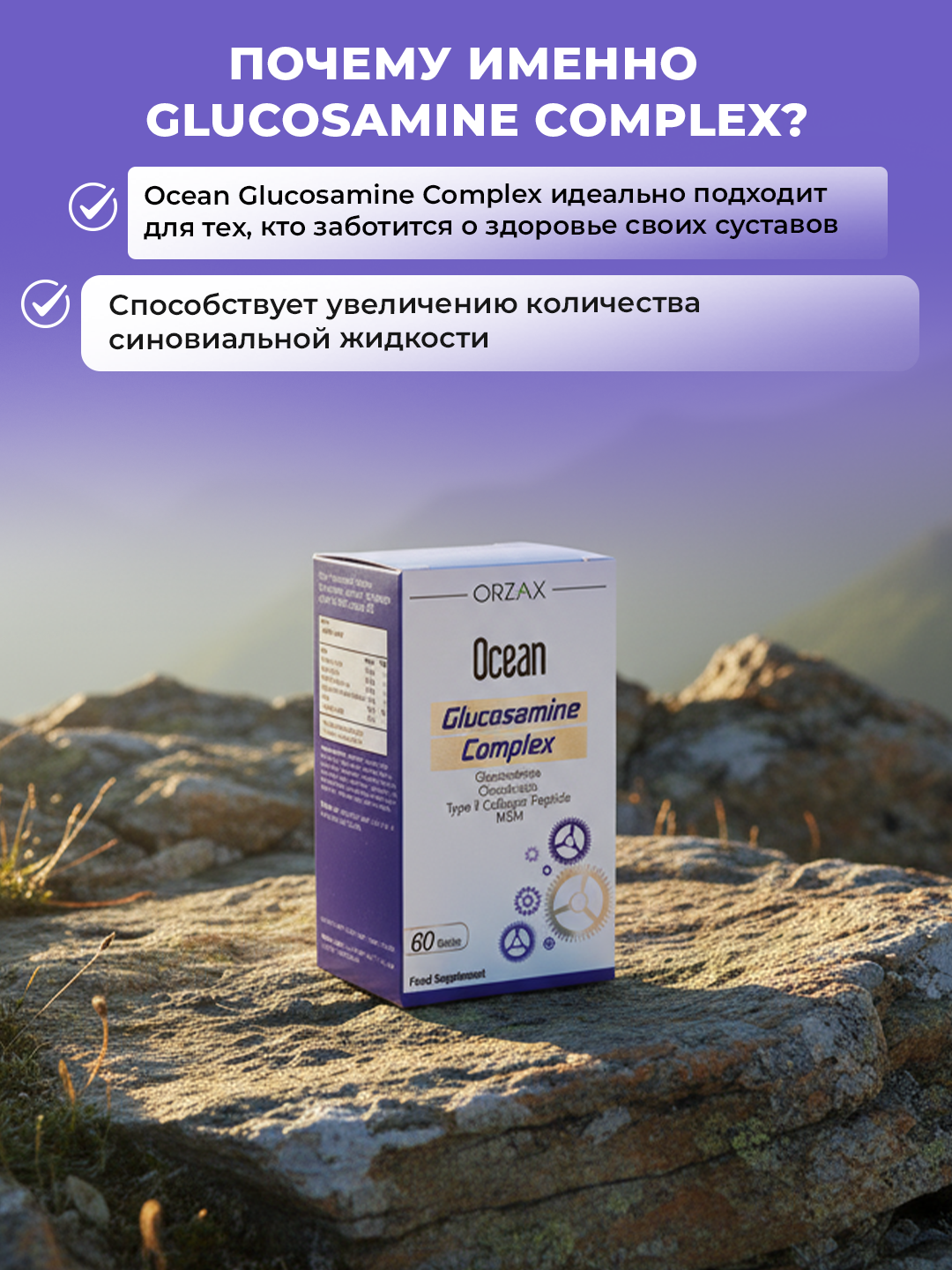 Ocean Glucosamine Complex – комплекс для суставов и хрящей, №60 — фото 1