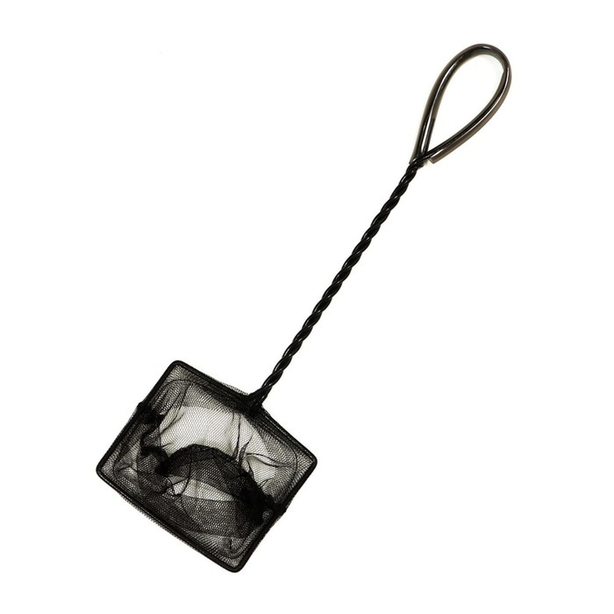 Сачок Сима-ленд аквариумный с отверстием для подвеса 10 см черный