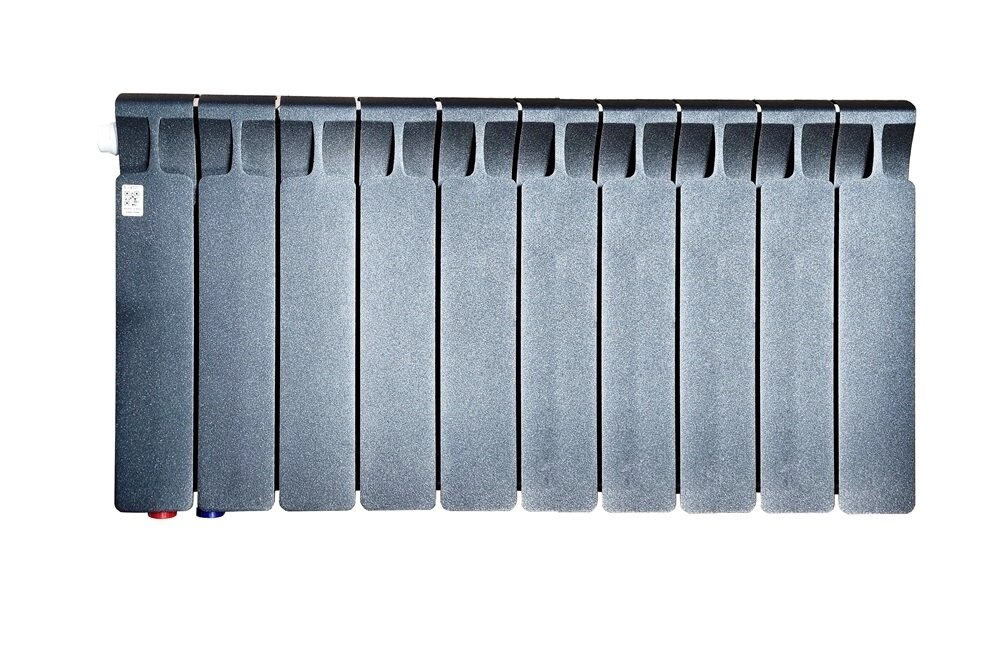 Радиатор биметаллический Rifar Monolit Ventil 350 10 секций Нижнее подключение левое (МVL) цвет антрацит