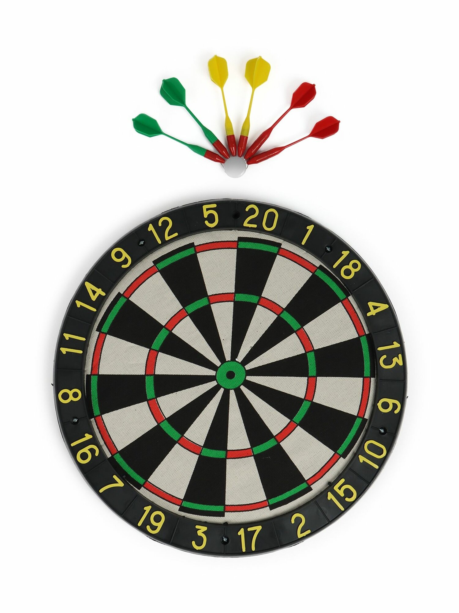 Дартс "Классический", d-43 см, толщина 3 см, 6 дротиков, дротик 14.2 х 3.2 см