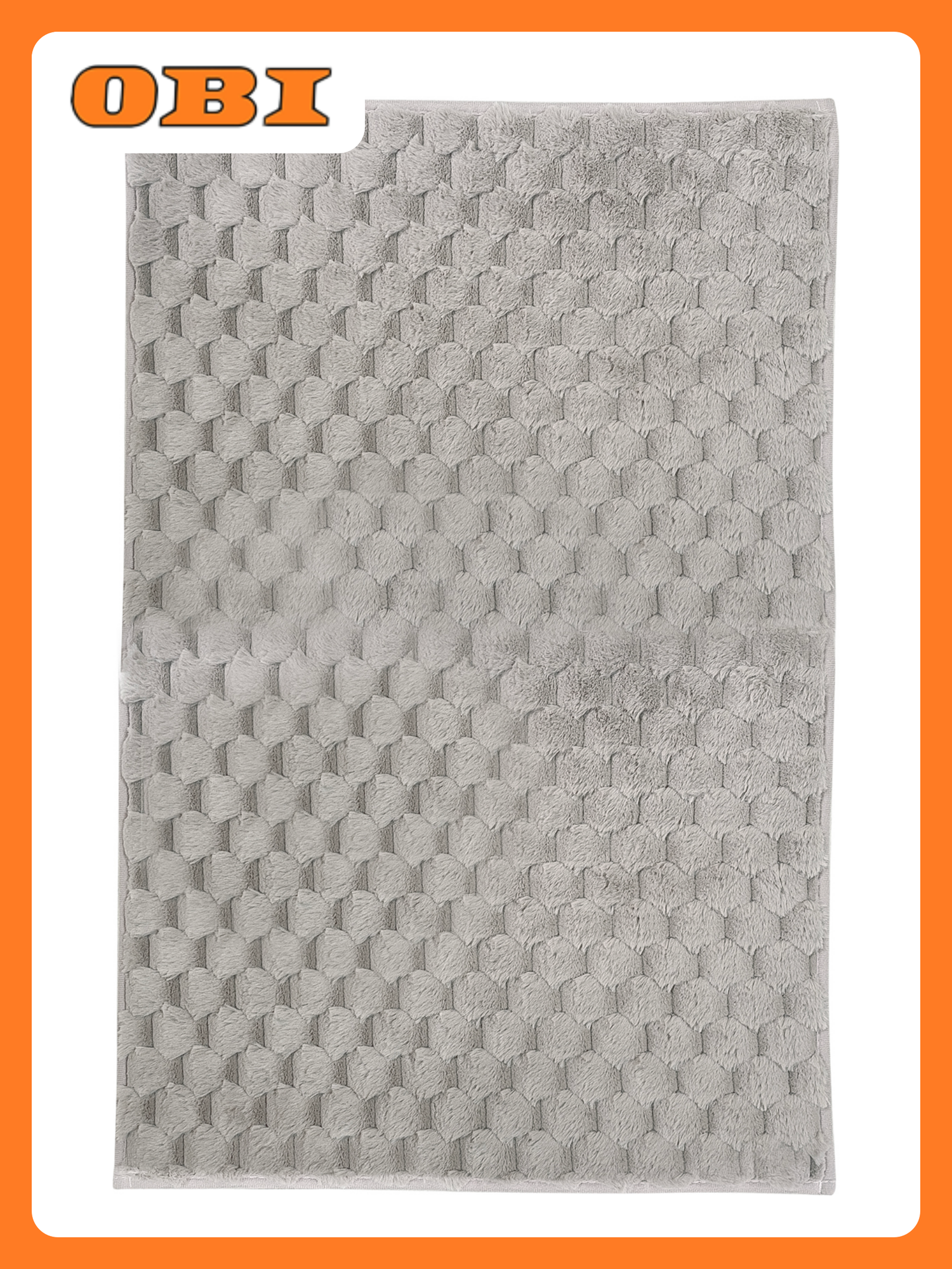 Коврик для ванной комнаты 50*80 см HONEY жемчужно-серый