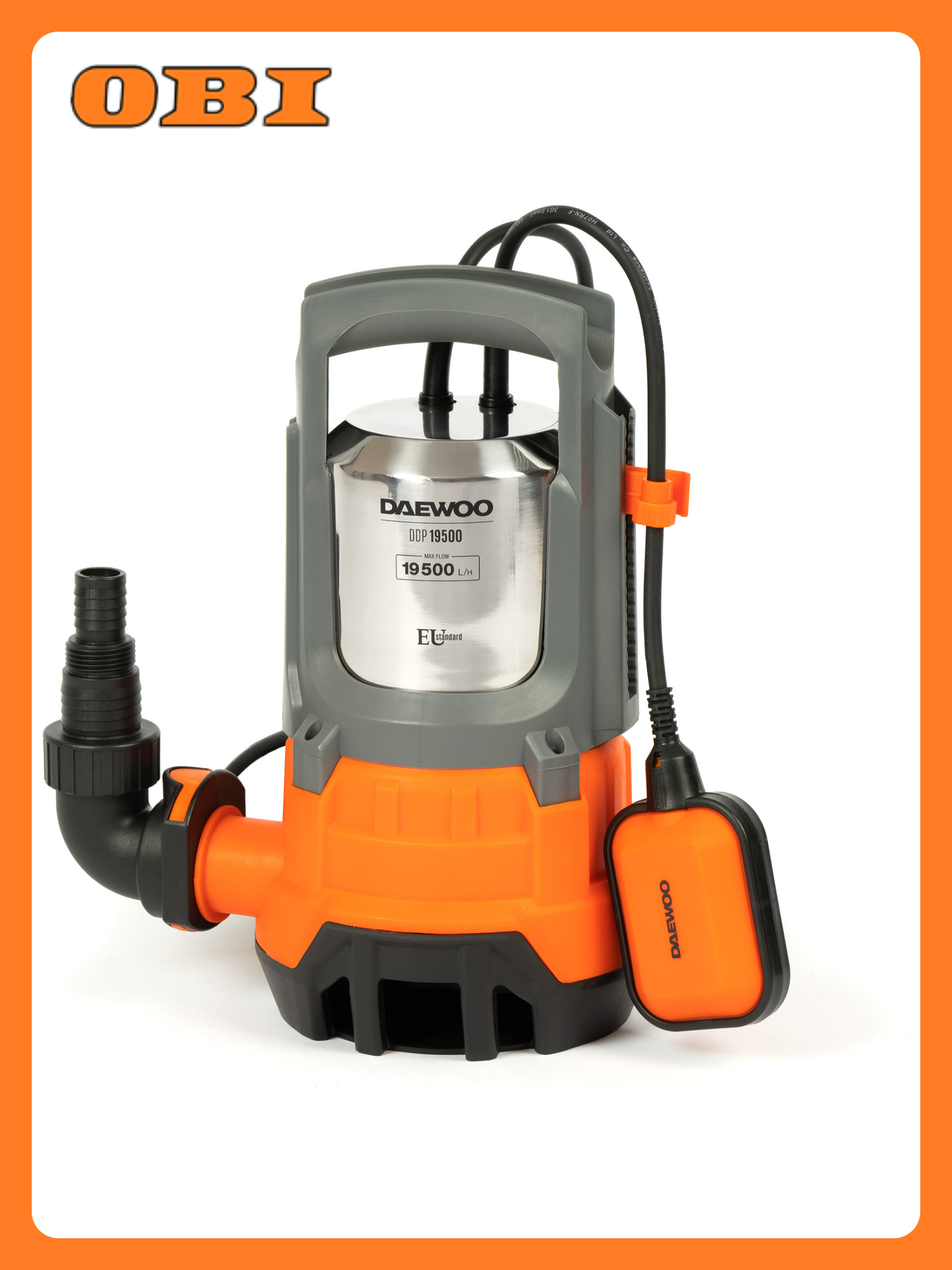 Дренажный насос DAEWOO DDP 19500 для грязной воды 7м 1300Вт