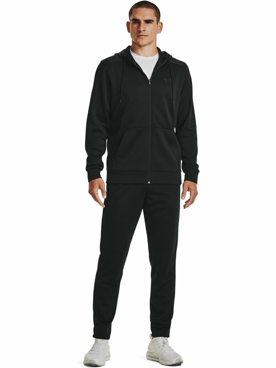 Толстовка Under Armour Armour Fleece Fz Hoodie, размер SM, , черный — фото 1