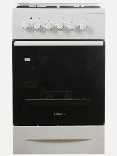 Изображение товара Комбинированная плита Leran GEC 2361 W, газовая, эмалированная сталь, 4 конфорки