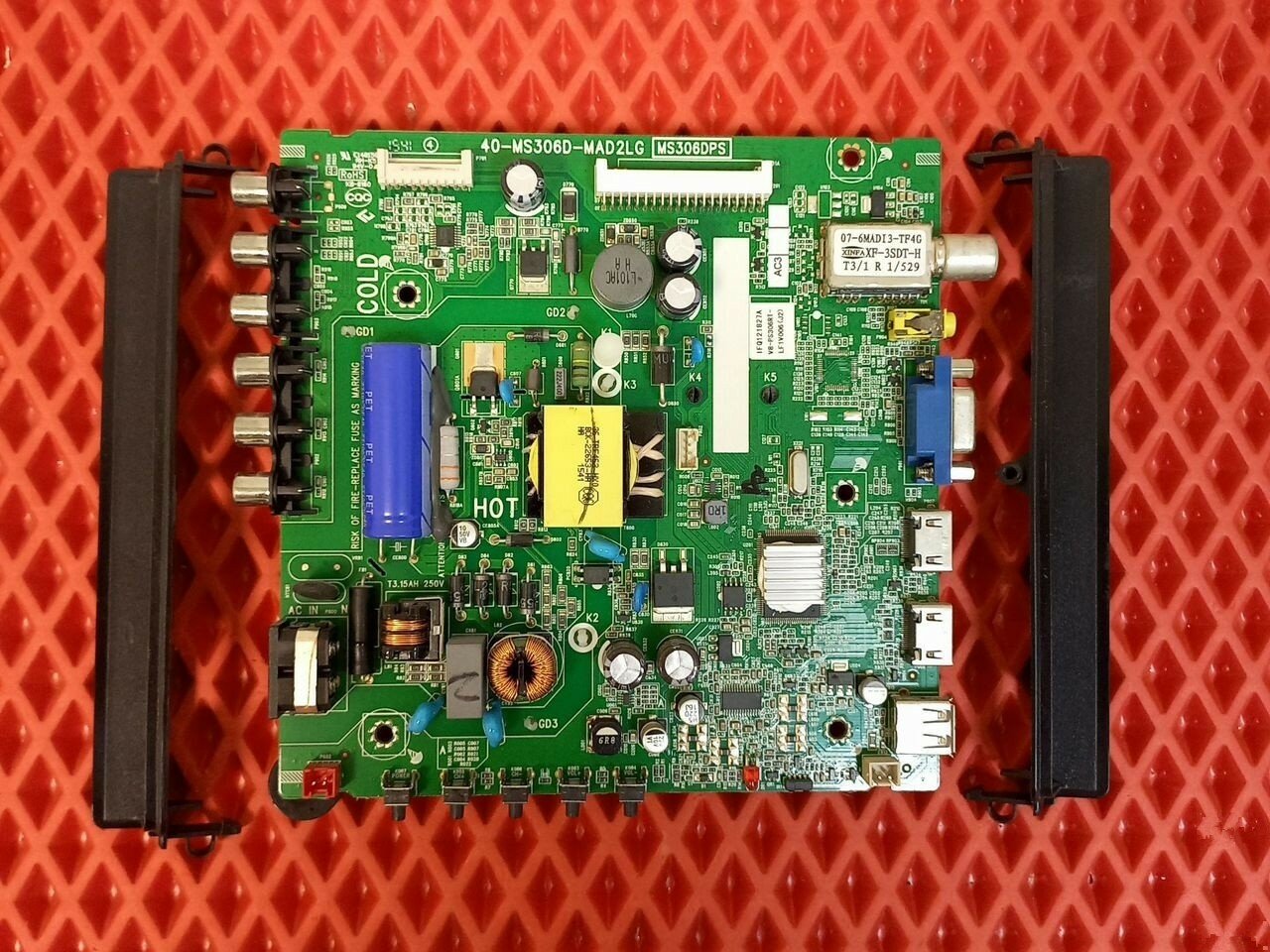 Основная плата (MAIN) 40-MS306D-MAD2LG для телевизора TELEFUNKEN TF-LED32S19 в надёжной упаковке