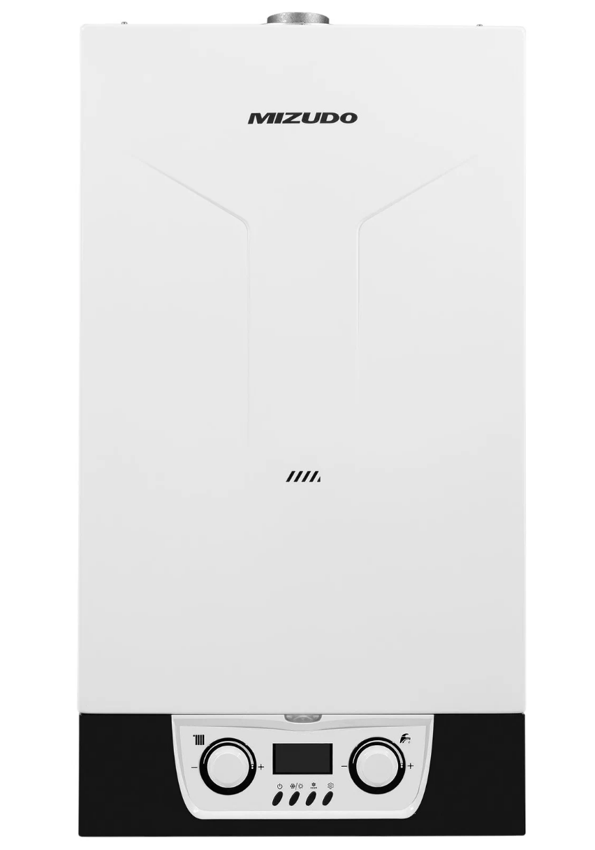 Настенный конвекционный газовый котел MIZUDO M40T 40 кВт двухконтурный турбированный с шиной Open Therm.