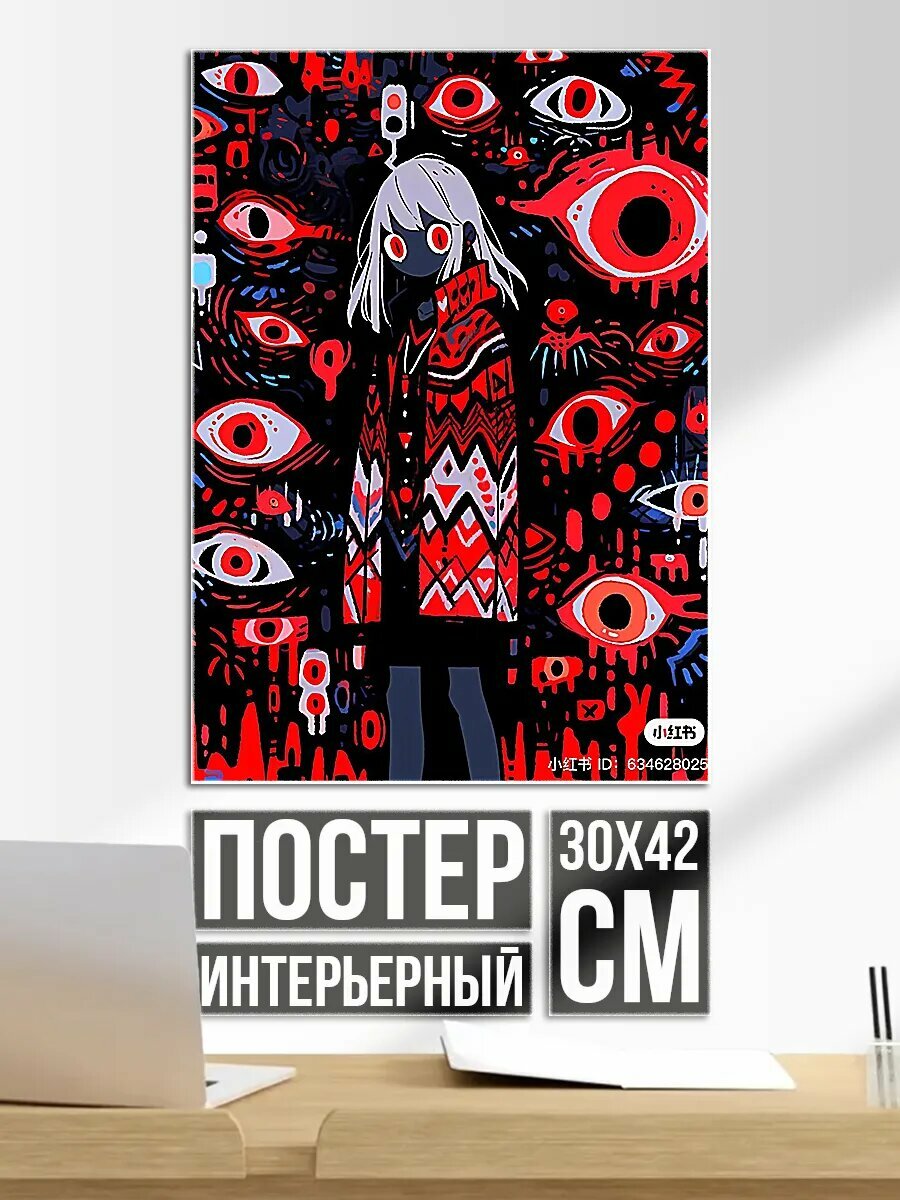 Постер на стену Манга Глаза