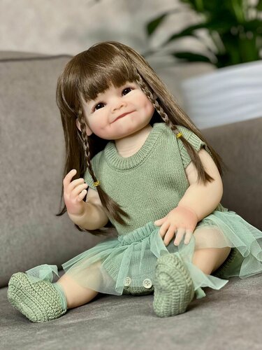 Изображение товара Кукла Реборн виниловая 55 см в пакете (FA-129)