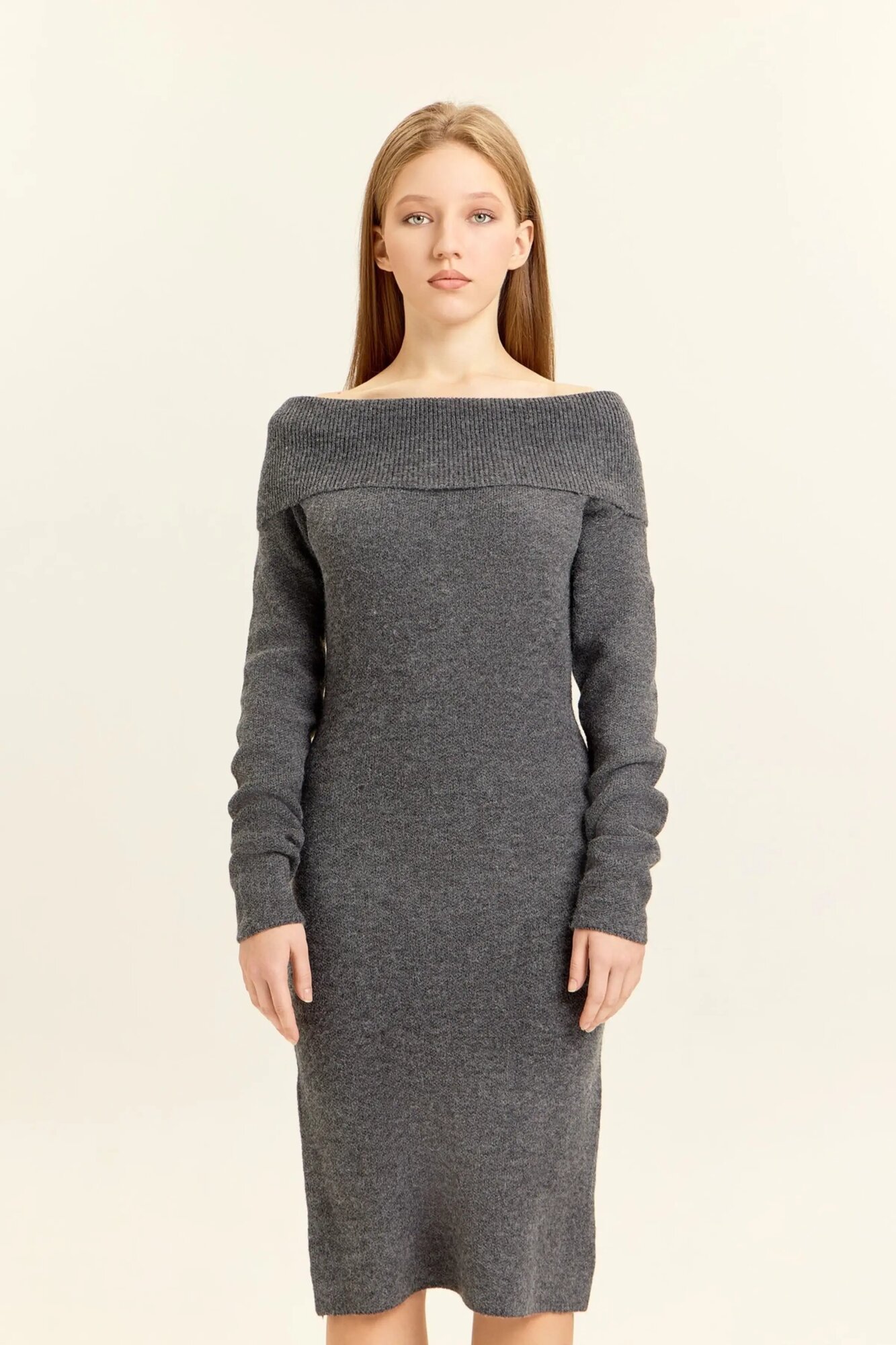 Платье Selfie, размер M, темно-серый — фото 1