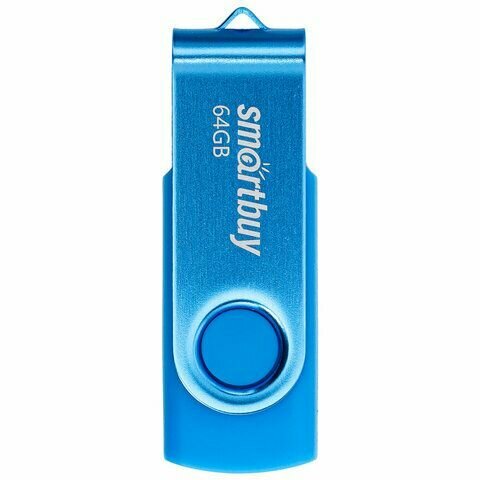 2 шт. Флеш-диск 64 GB SMARTBUY Twist USB 2.0, синий, SB064GB2TWB