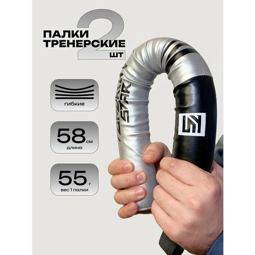Палки тренерские TOMORROW STAR, серебристые, длина 55см, пара