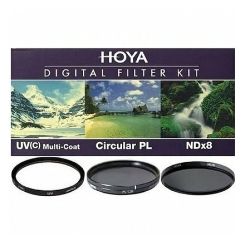 фото Набор светофильтров hoya digital filter kit: 77мм. uv (c) hmc multi, pl-cir, ndx8