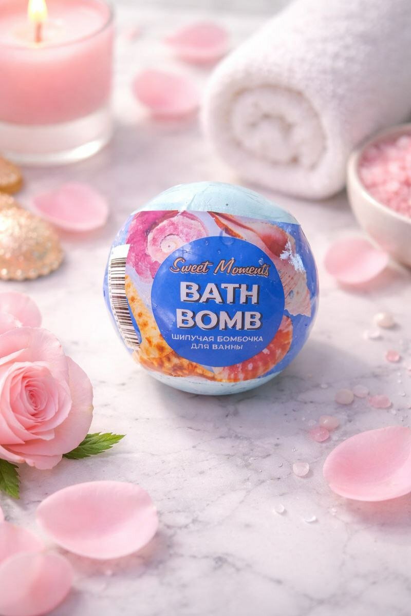 Бомбочка для ванны SWEET MOMENTS, расслабляющий эффект, аромат, 150 г