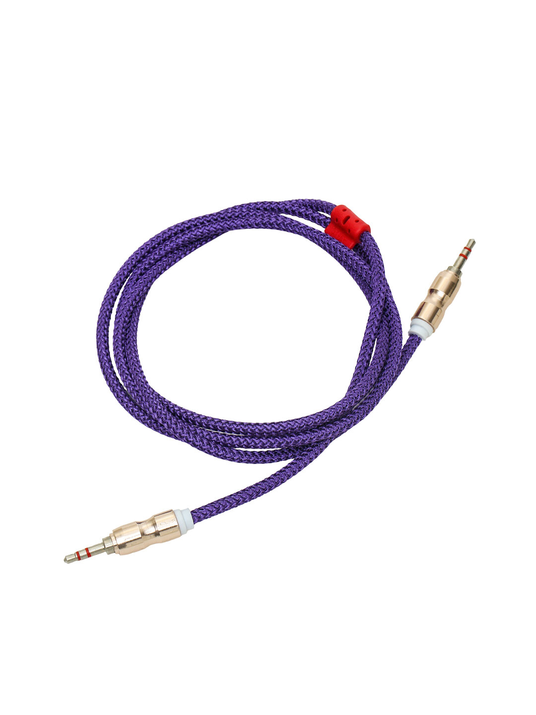 Аудио кабель для автомобиля AUX, 3.5 мм фиолетовый цвета Аудио кабель для автомобиля AUX, 3.5 мм фиолетовый цвета