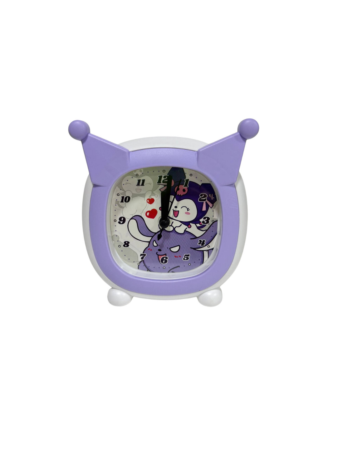 Детские часы-будильник Giftmania, песочный механизм, пластик, лавандовые — фото 1