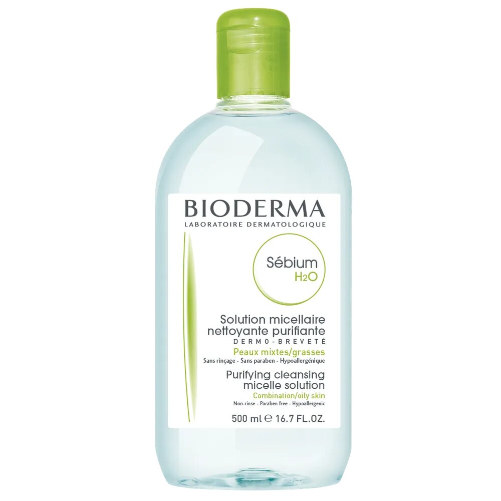 Очищающая мицеллярная вода BIODERMA Sebium H2O — мягкое и эффективное очищение кожи