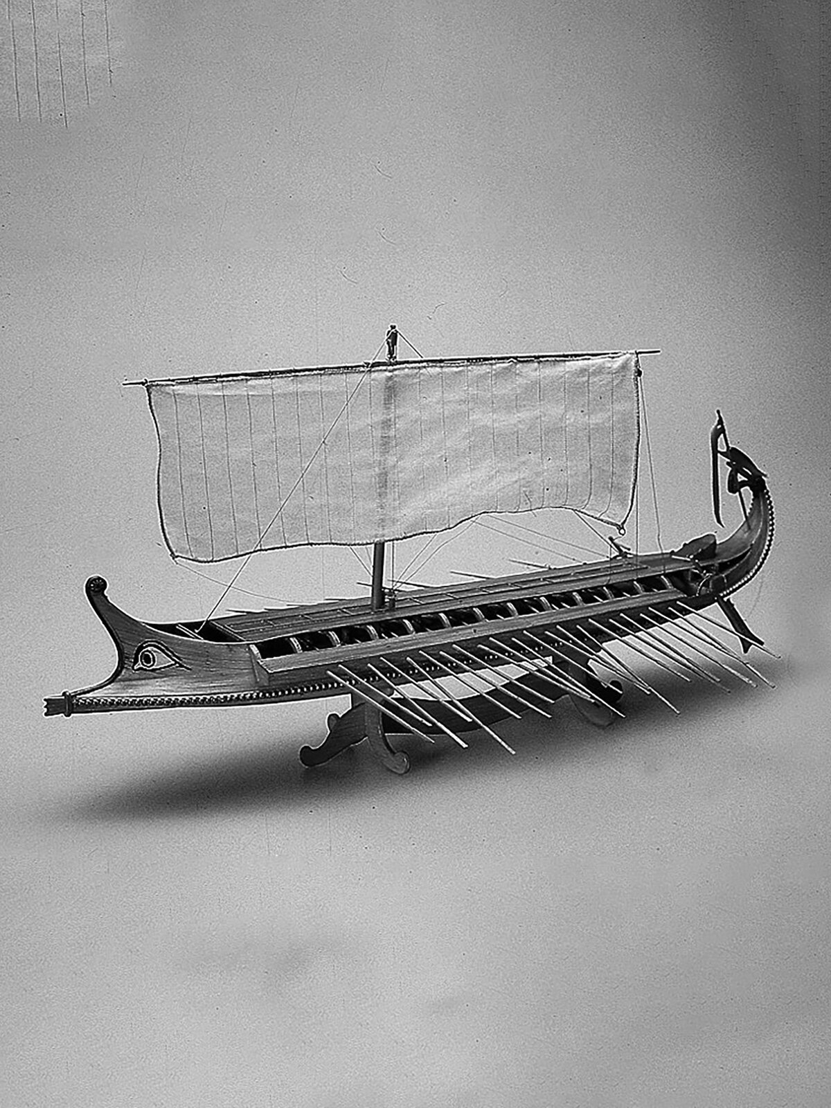 Чертеж греческой биремы, М.1:35, аксессуар для моделирования, Amati