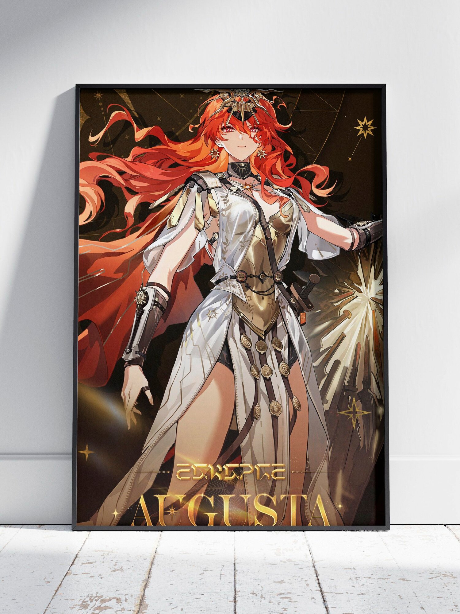 Плакат на стену для интерьера Вузеринг Вейвс (Augusta - Августа 2) - Постер по компьютерной игре формата A4 (21x30 см)