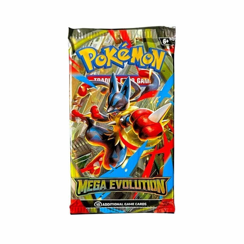 Карты Pokémon Pokemon Mega Evolution: Mega Evolution Booster Pack TCG (10 Cards) (ENG) Бустер набор Покемон10 карт