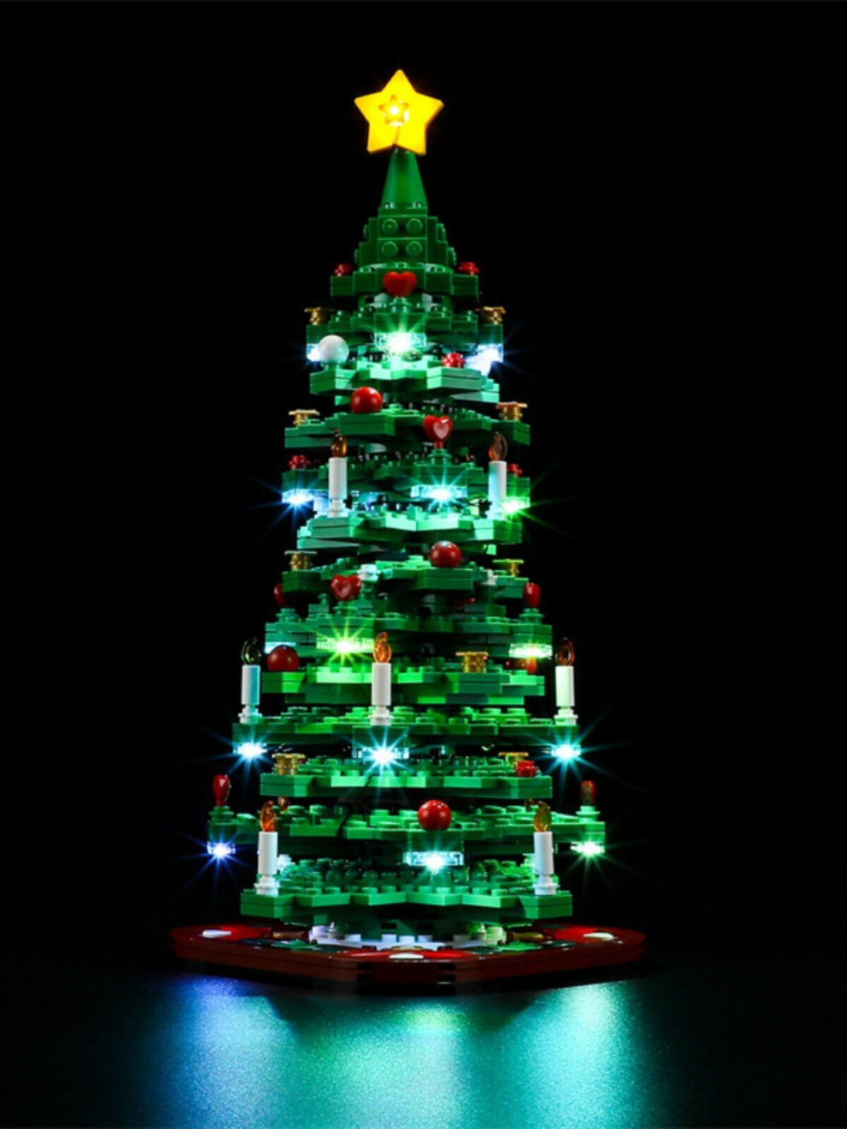 Светодиодная подсветка для елки LEGO Christmas Series 40573 только, без основных деталей конструктора, комплект