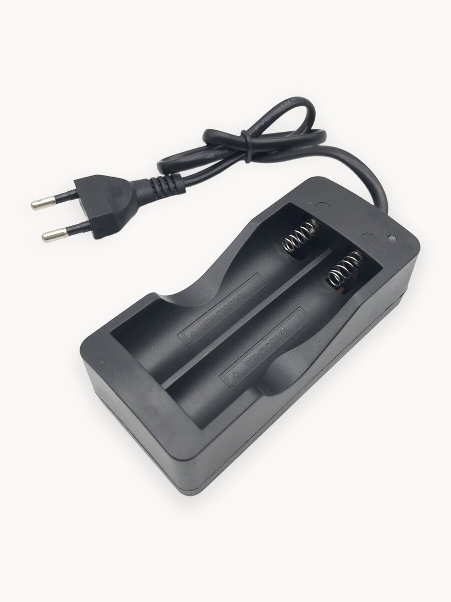 Зарядное устройство GSMIN B186 для двух аккумуляторов 18650 (Черный)