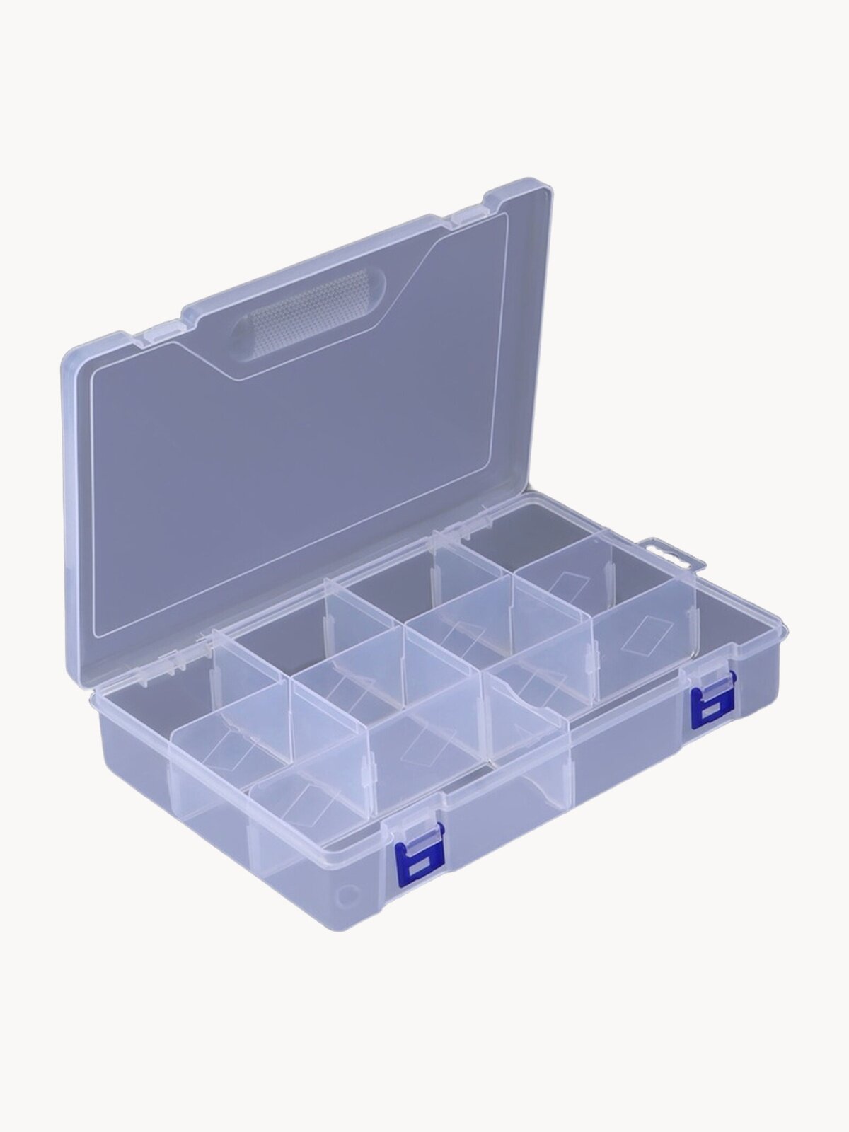 Органайзер для хранения мелочей, 10 ячеек, 31×20.5×6 см, прозрачный