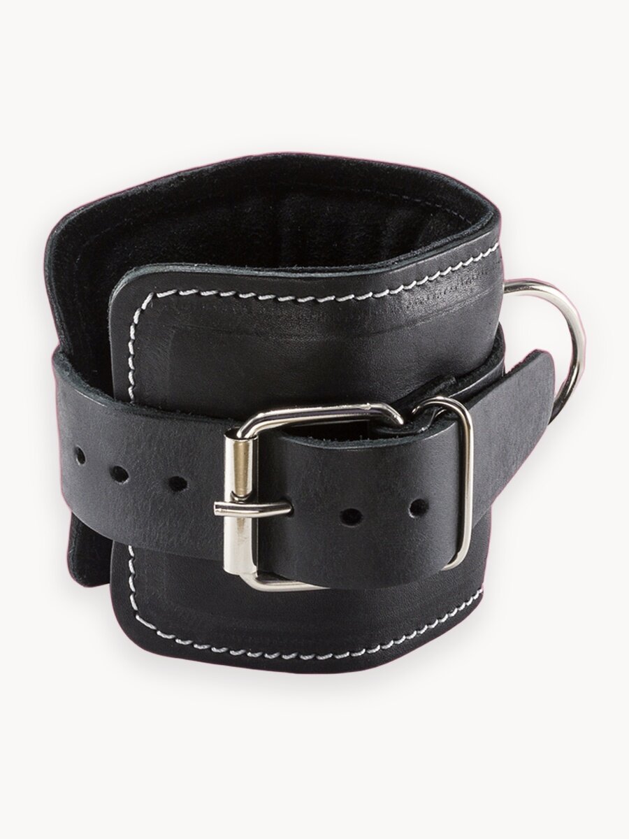 Манжета для ног Rekoy FG010, износостойкая кожа, черная, 1 шт.