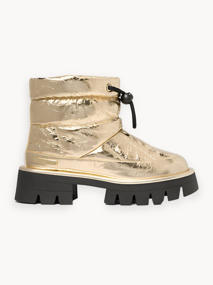 Полусапоги Barton Crackled Metallic Leather Boot